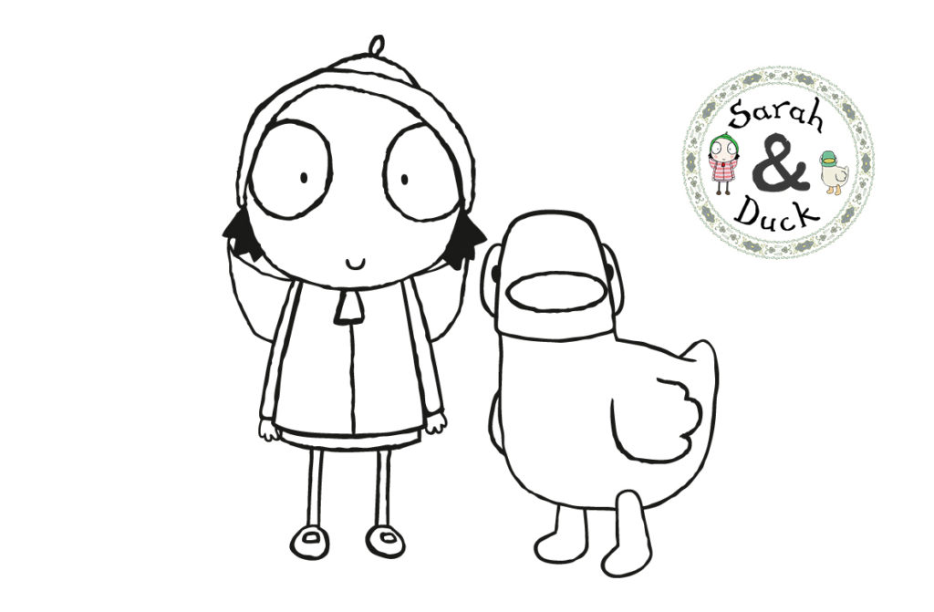Sarah And Duck Printable Coloring Pages Sarah And Duck Printable Coloring Pages