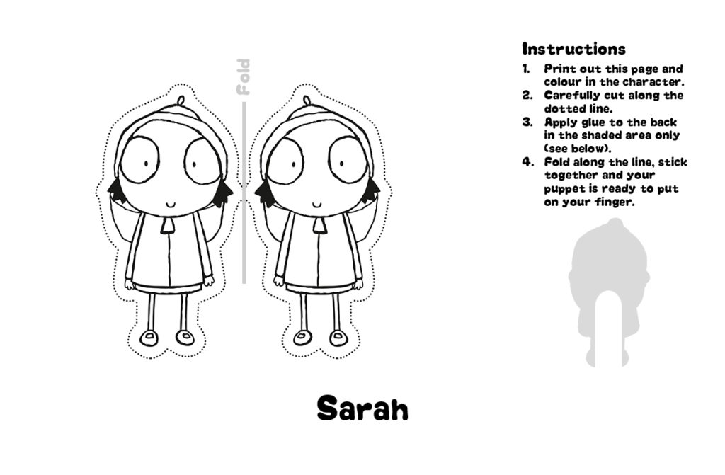 Sarah & Duck Cut-out Dress-up Paper Doll - Sarah and Duck Official Website