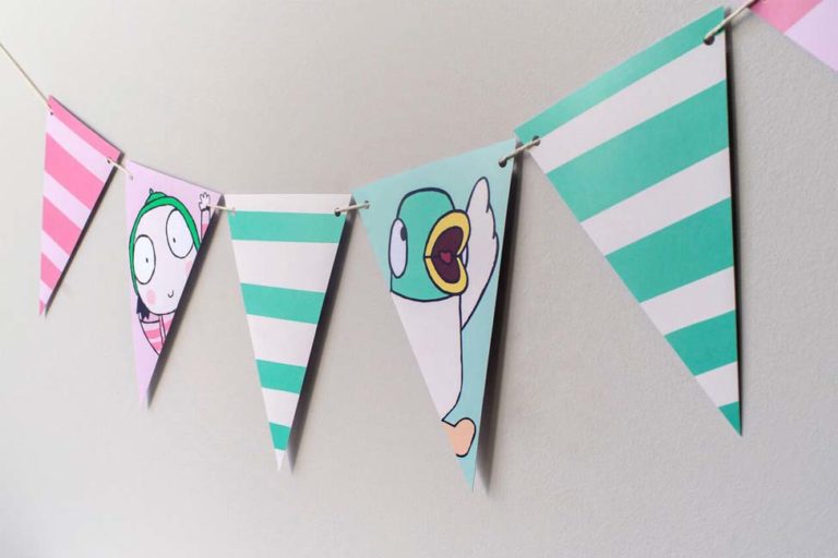 Sarah Duck Party Bunting Printables Sarah And Duck Official Website