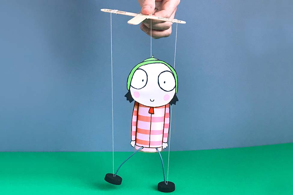 Sarah & Duck Marionette