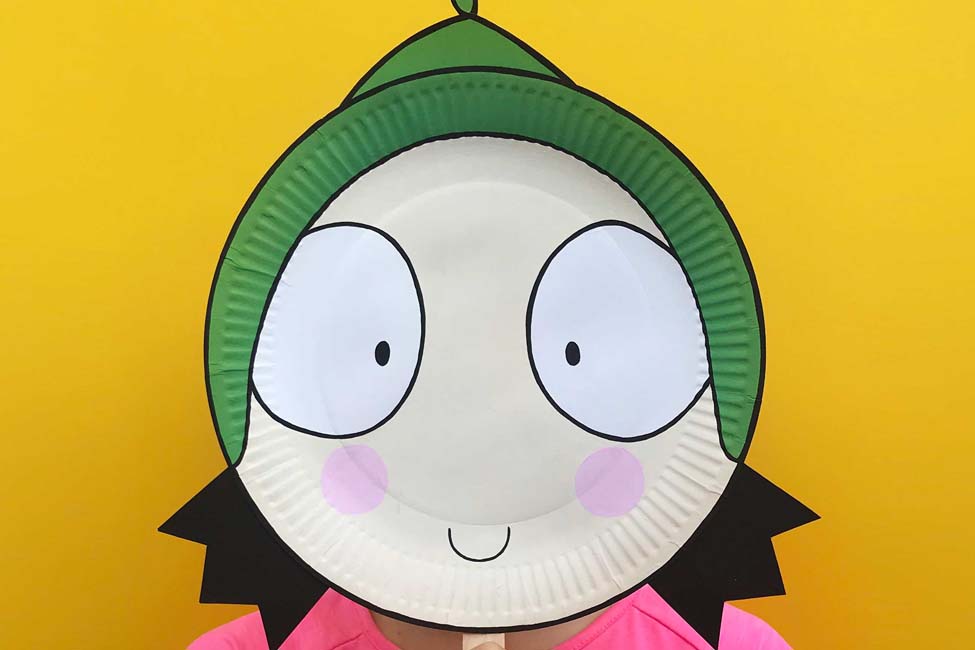 Make a Sarah & Duck Paper Plate Mask - Sarah and Duck Official Website