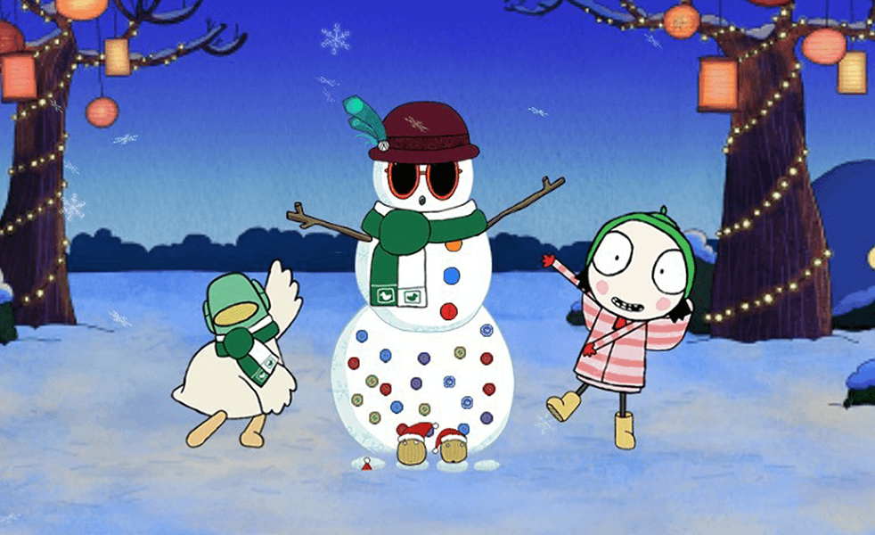 Sarah & Duck – Build a Snowman